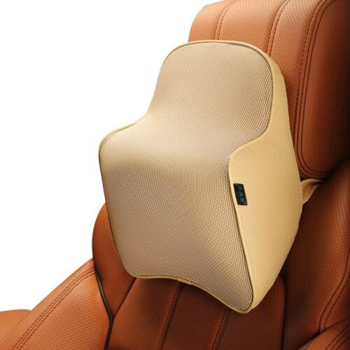 Car Neck Pillow 3D Memory Foam Head Rest Adjustable Auto Headrest Pillow Cervical Pillows Seat Pillow