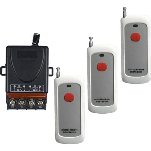 433Mhz Wireless RF Remote Control Switch 220v 110v 30A Relay For Factory Farm Motor Starter Water Pump Exhaust Fan Lights ON/OFF