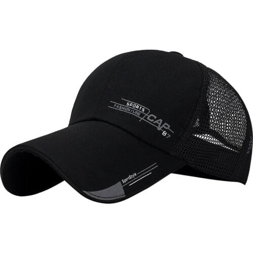 Unisex Snapback Baseball Caps Breathable Mesh Cap Comfy Climbing Tennis Visors Hats Featured Hip Hop Hat Streetwear Casquette