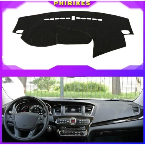 Dashboard Cover Sun Shade Non-slip Dash Mat Pad Carpet Car Stickers Accessories For Kia Cadenza K7 2010 2011 2012 2013 2014-2016
