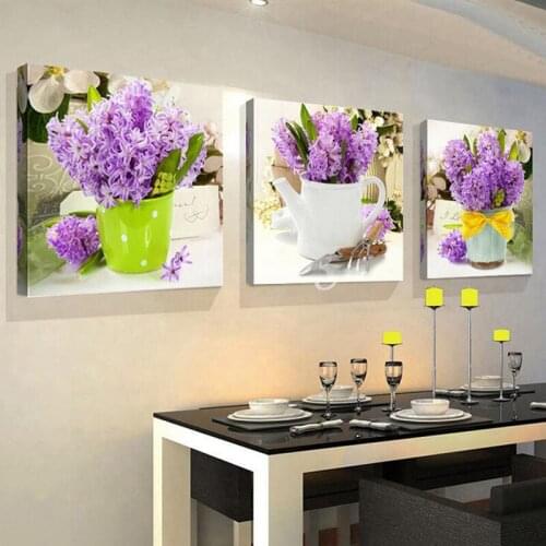 Purple Lavender 5D Diy Diamond Painting Full Square Round Drill Embroidery Picture Of Rhinestone Triptych Home DecorationZP-2763