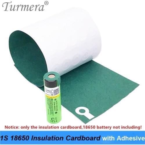 Cardboard 70PCS 1S 18650 Battery Insulation cardboard with Adhesive for 18650 Battery Pack Cell Insulating Glue Patch Positive