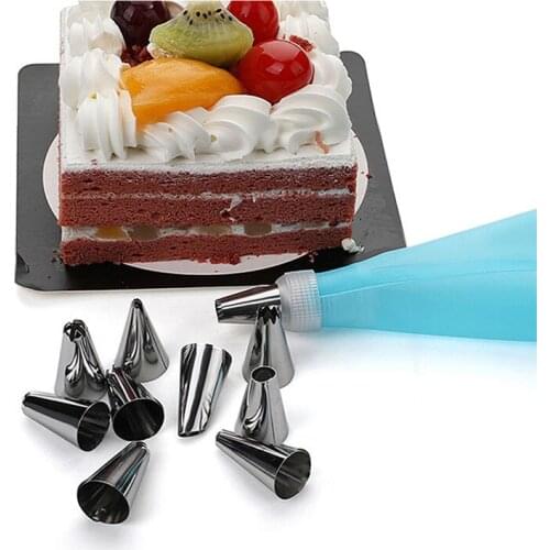 8PCS/Set Pastry Bag Tips Kitchen DIY Icing Piping Cream Reusable Pastry Bags +24 Nozzle Set Cake Decorating Tools Cake DIY Set