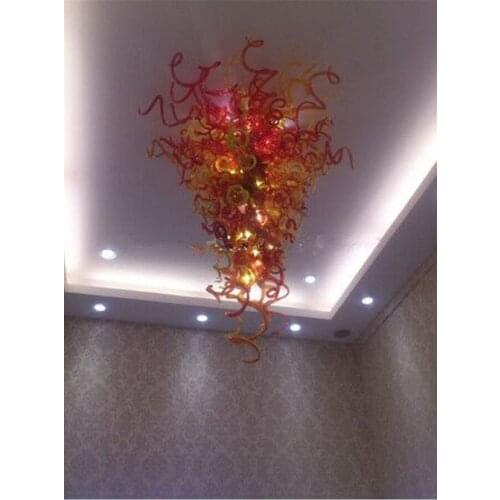 Restaurant Chandelier LED Ceiling Lighting Multi Colored Venetian Murano Chandelier