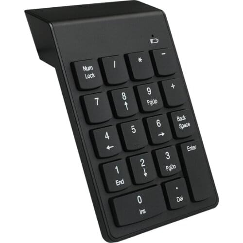 Small-size 2.4GHz Wireless Numeric Keypad Numpad 18 Keys Digital Keyboard for Accounting Teller Laptop Notebook Tablets