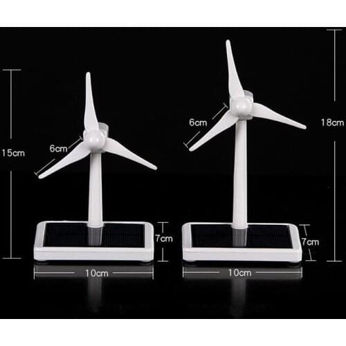Mini Wind Turbine Generator Model Solar Wind Power Windmill Educational DIY Model Wind-Solar Assembly Kit Car Desktop Decoration