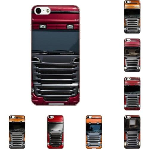 Red Truck Soft Transparent Covers For HTC Desire 530 626 628 630 816 820 830 One A9 M7 M8 M9 M10 E9 U11 U12 Life Plus