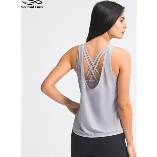 2021 New Style Yoga Tank Loose Breathable Running Shirt Two-In-One Bra + Vest Cross Beauty Back Push Up Shockproof Sports Bras
