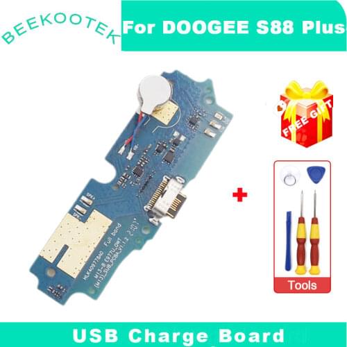 New Original DOOGEE S88 Plus USB Board USB Plug Charge Board+Vibrator Repair Accessories For DOOGEE S88 Plus 6.3 Inch Smartphone