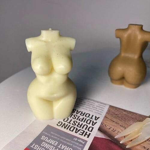 Sexy Woman Silicone Body Molds Thick Female Body Curvy Figure 3d Moulds For Making Diy Soup Candle Resin Art Molds For Plaster