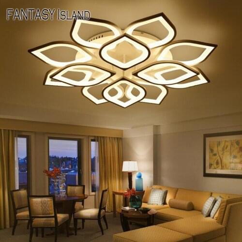 New modern led ceiling lights for living room kitchen bedroom kids' room dimmable lamp art deco fixture with remote control