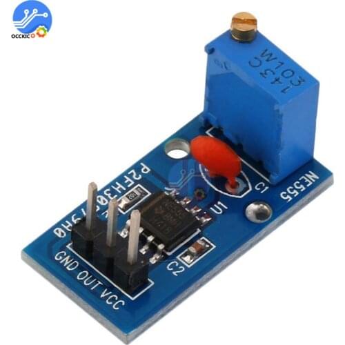 NE555 Adjustable Resistnce Frequency Pulse Generator Module For Arduino Smart Car 5V-12V Single Channel Output Module