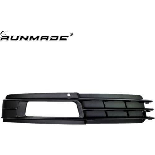 Runmade Car Front Bumper Fog Lights Hood Grill Grille Cover For Audi A6(C6) Sedan/ Avant 2008-2011 facelift