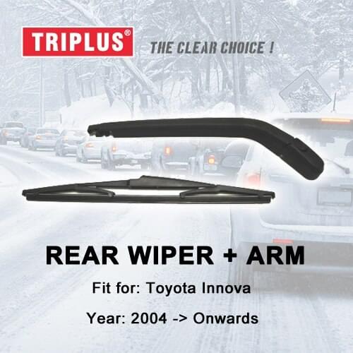 Rear Wiper Arm with Blade for Toyota Innova (2004-Onwards) 1pc 14" 350mm,Rear Wiper Arm & Rear Wiper Blades
