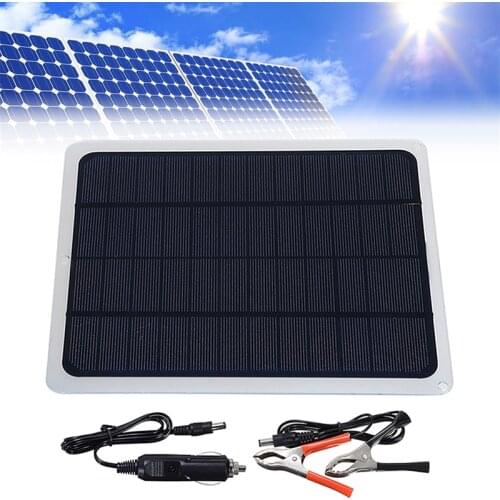 12V 20W Solar Panel Controller Dual USB Port Outdoor Portable Battery Charger for Outdoor Car Boat Yacht RV Lights Charging