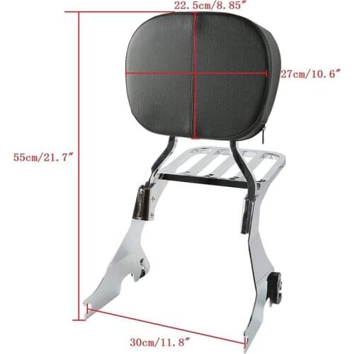 Motorcycle Sissy Bar Backrest With Luggage Rack For Harley Davidson Sportster 883 2004-2017