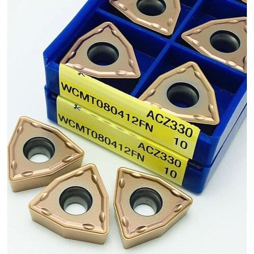 U drill WCMT080412 FN ACZ330 high quality carbide tool metal turning tool WCMT 080412 CNC accessories milling cutter