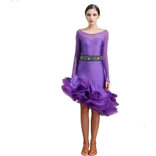 2019 latin dance costumes for women latino dress dance latin rumba dance dresses fringe women latin dress tango salsa top skirt