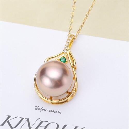 Factory Wholesale Real Solid S925 Sterling Silver Accessories DIY Jewelry Making Pearl Pendant For Women Charm Gift
