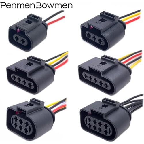 2 3 4 5 6 8 10 Pin 3.5 MM Automotive Sensor Connector Wire Harness Socket Waterproof Electrical Horn Plug 1J0973722A 1J0973724