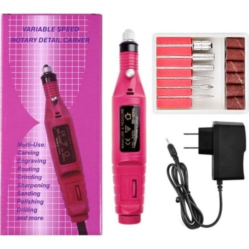 1 Set 15000RPM Electric Nail Drill Machine Kit Professional Mill Cutter Pedicure Nail File Manicure Machine Nail Art Tools