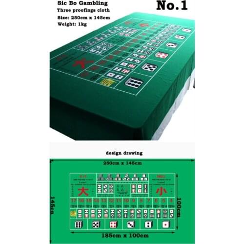 1pc Dice Game Cloth Layout can be customized with good ablities of flame-proof, water-proof & pollution resisitant