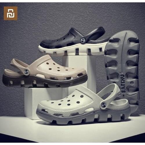 2021 Xiaomi-Youpin Sandals with Holes for Beach, Soft Sole Non-slip Shoes, Outdoor
