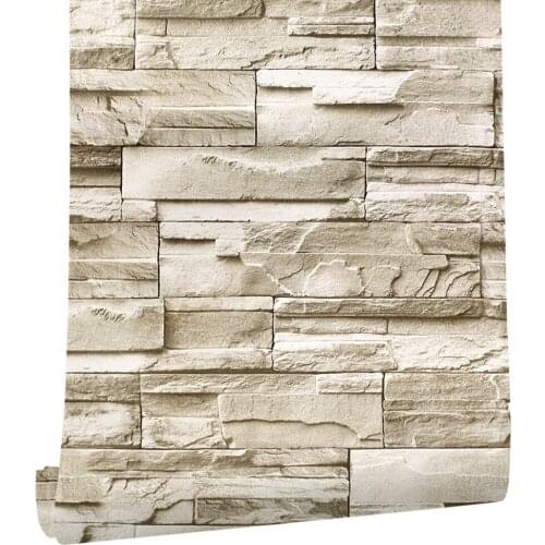 3D Wallpaper Stone Peel And Stick Wallpaper Faux Brick Vinyl Self-adhesive For Bedroom Living Room Walls Home Decoration Sticker