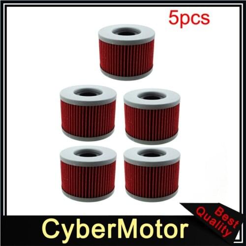 5x Oil Filter For CM400A CB250 CM400E CX500D CM450A CBX400 CBX550 CX500 VTR250 TRX500FA CB450DXK TRX650FA CB350S CM450E CX500C