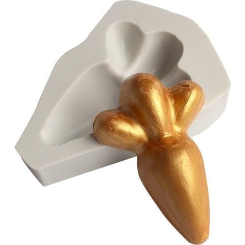 Aouke Radish silicone mold DIY fondant cake accessories mold soft candy mold soap mold baking utensils