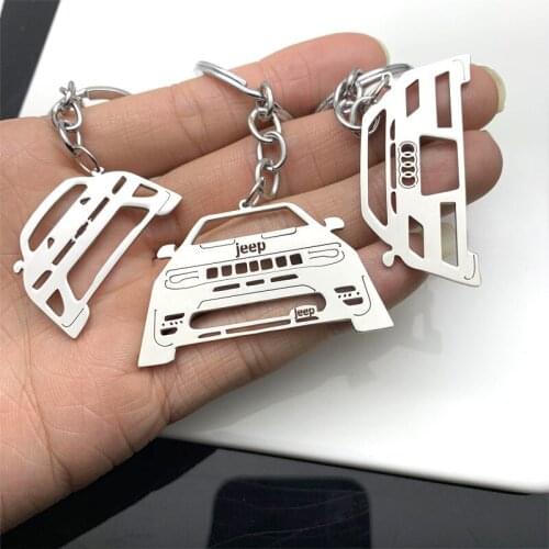 Oeinin Arrtracive Keychain For Men/Women Simple Letter Keyring Cut Shape Polished Car Keychain Alloy Stainless Steel Brelok