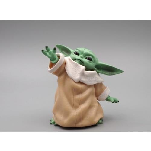 Yoda Baby Car Cake Decoration Figure Doll Model Ornaments Desktop Ornament Gifts Wholesale