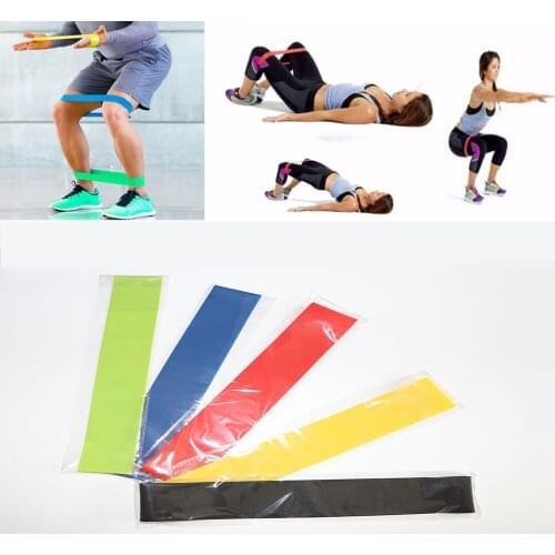 600*50 Yoga Resistance Bands 0.35mMM-1MM Indoor Pilates Sport Training Workout Rubber Belt Loop Elastic Outdoor Fitness Bands