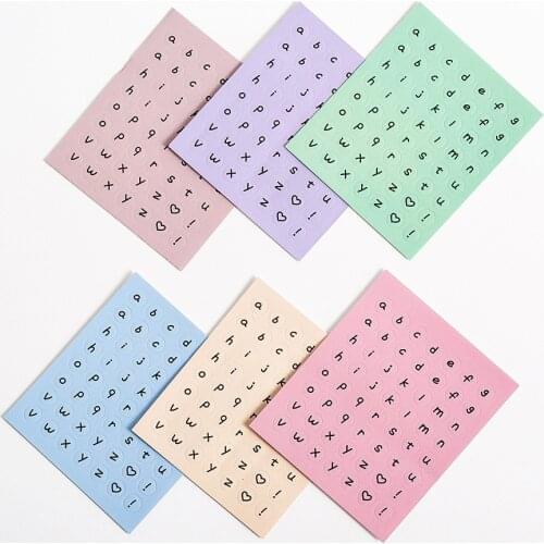 DIY Diary Planner Scrapbooking Kawaii Cute Stickers Aesthetic Bullet Journal English Letter Stationery Stickers for Student Girl
