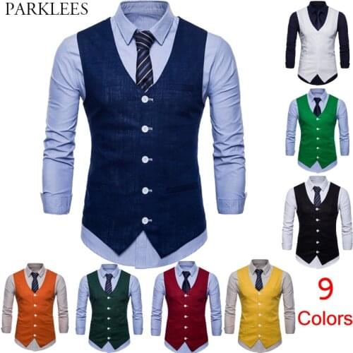 PARKLEES Men's Suit Vests