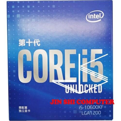 Intel Core i5-10600KF I5 10600KF 4.1 GHz Six-Core Twelve-Thread CPU Processor 65W LGA1200new and No fan