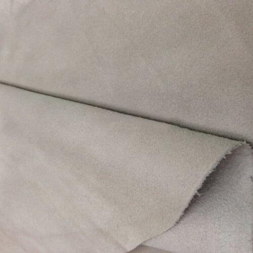 Genuine Suede Cow Leather Gray Soft Wear-resistance Split Real Cowhide Calf Skin Fabric for Handbag Boots Factory Directsales