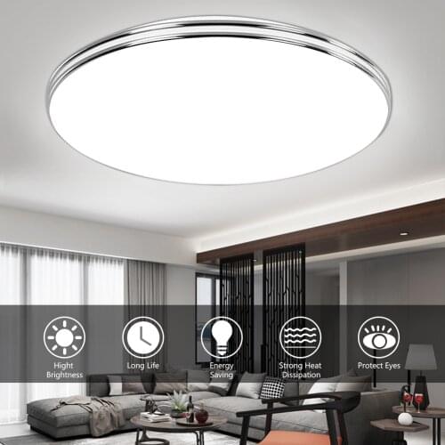 LED Panel Lamp LED Ceiling Light 72/36/24/18/12W AC 220V Modern Lamps Panel Down Light Surface Mount 3 Colors For Home Lighting