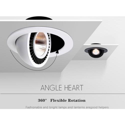 LED Ceiling Recessed Spot Light 12W 10W 7W 5W LED Bulb Light 360 Degree Rotation Spot Lighting for Kitchen Bedroom Indoor Lamp