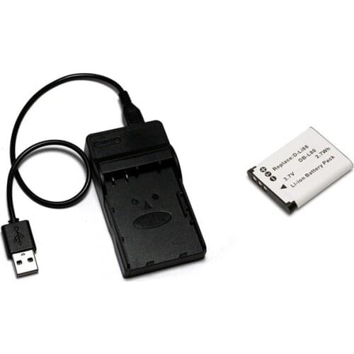DB-L80 DB-L80A DBL80 DLI88 D-LI88 Battery+USB Charger for Sanyo DMX-CG11,VPC-CG10, VPC-CG10GX, VPC-CG10P, X1200,Box-18 40C Box18