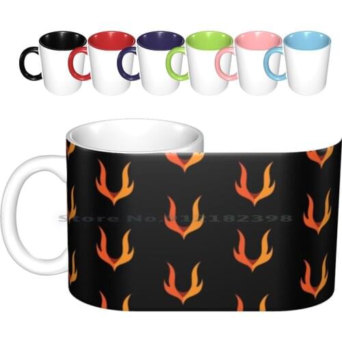 V-Gang Logo Ceramic Mugs Coffee Cups Milk Tea Mug Virgin Boi Vgang Anime Aheago Face Creative Trending Vintage Gift Bottle Cup