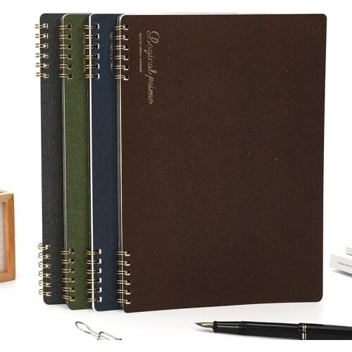 Japanese Nakabayashi Notebooks A5 B5 A4 Logical Grid Dot Matrix Paper Separate Coil Unobstructed Writing Retro Color Covers