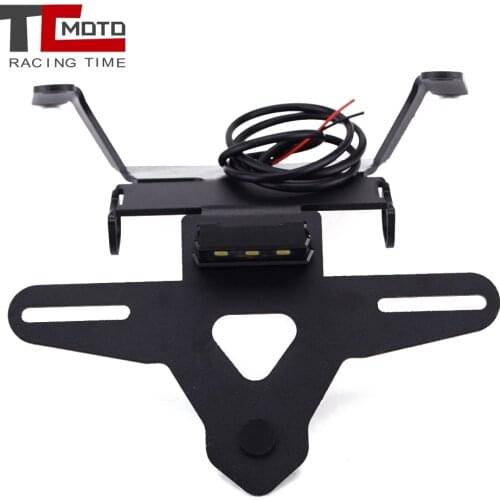 Motorcycle Rear License Plate Tail Frame Holder Bracket with LED Light For Honda CB650 R 2019 CBR650R cb650r ABS 2019 2020