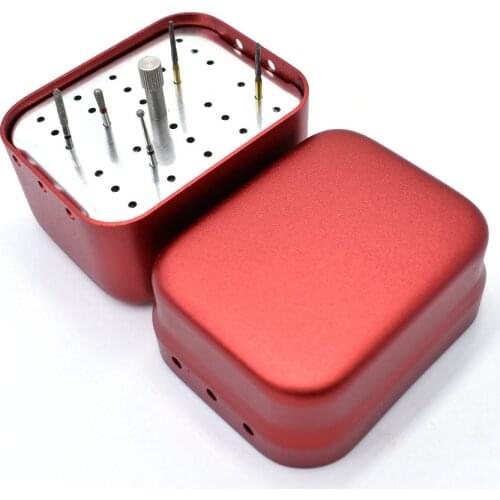 Dental Disinfection Endo Files Holder Box Autoclave Sterilizer Case Burs For Oral Care Tools Random Color 30 Hole 1