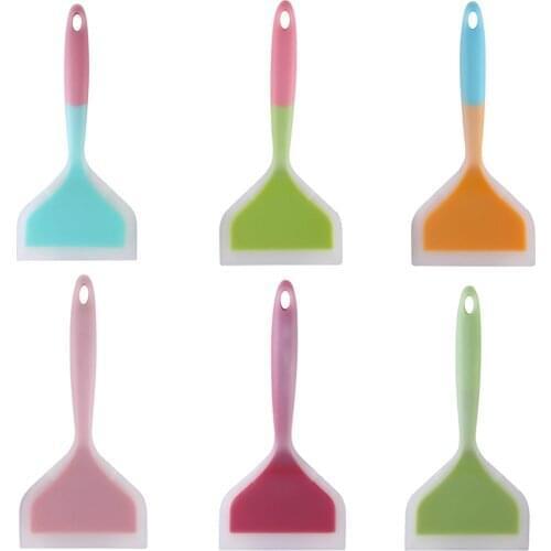 1PC Silicone Cooking Turner Pancake Shovel Non-Stick Beef Meat Wide Pizza Spatula Kitchen Scraper Food Lifters Kitchen Gadgets