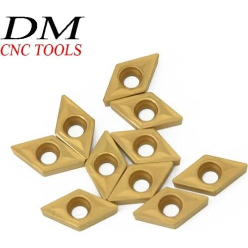 10PCS DCMT070208 DCMT21.52 UE6020/US735/VP15TF Carbide Inserting ToolEnd CNC Lathe Tool Turning blade