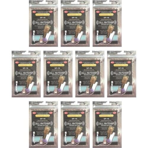 10Pcs Portable Cell Phone Signal Boosters Stickers Phone Antenna Amplifier For Outdoor Signal Reception