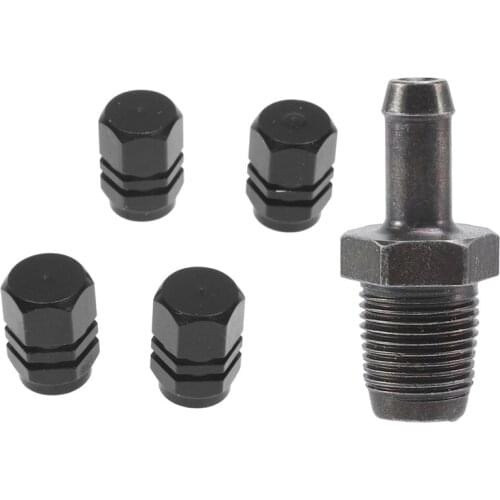 4 Pcs Valve Caps for Tires Of Bicycle, Motorcycle & 1 Pcs 12204-22051 PCV Positive Crankcase Ventilation Valve