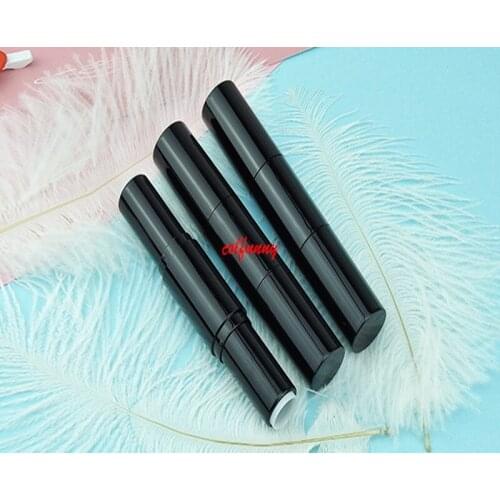 500pcs/lot Fast Shipping Double 12.1mm DIY Homemade Lipstick Tube Luxury Black Lip Balm Tube Refillable Bottles Makeup Tool