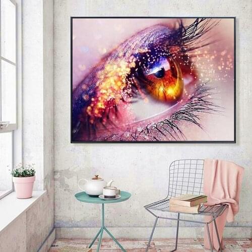 5D DIY Diamond Painting Eye Full Square Diamond Embroidery For Sale Bead Painting Package Art Cross Stitch Handmade Hobby Gift